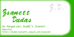 zsanett dudas business card